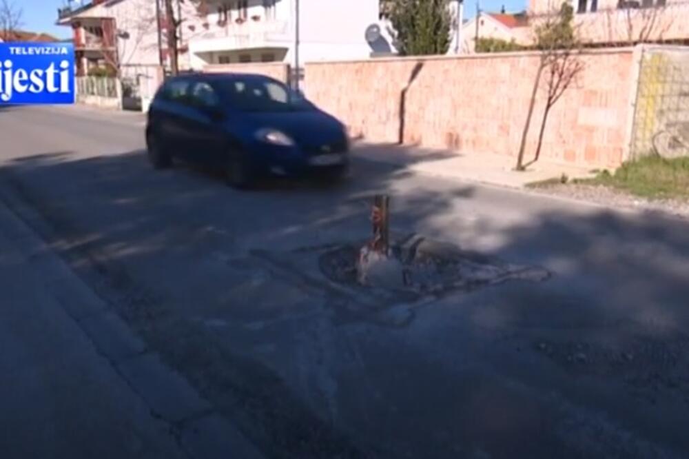 Detalj sa jedne od podgoričkih ulica, Foto: Screenshot/TV Vijesti