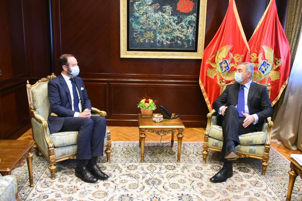 Đukanović sa ambasadorom Holandije, Foto: Kabinet predsjednika Crne Gore