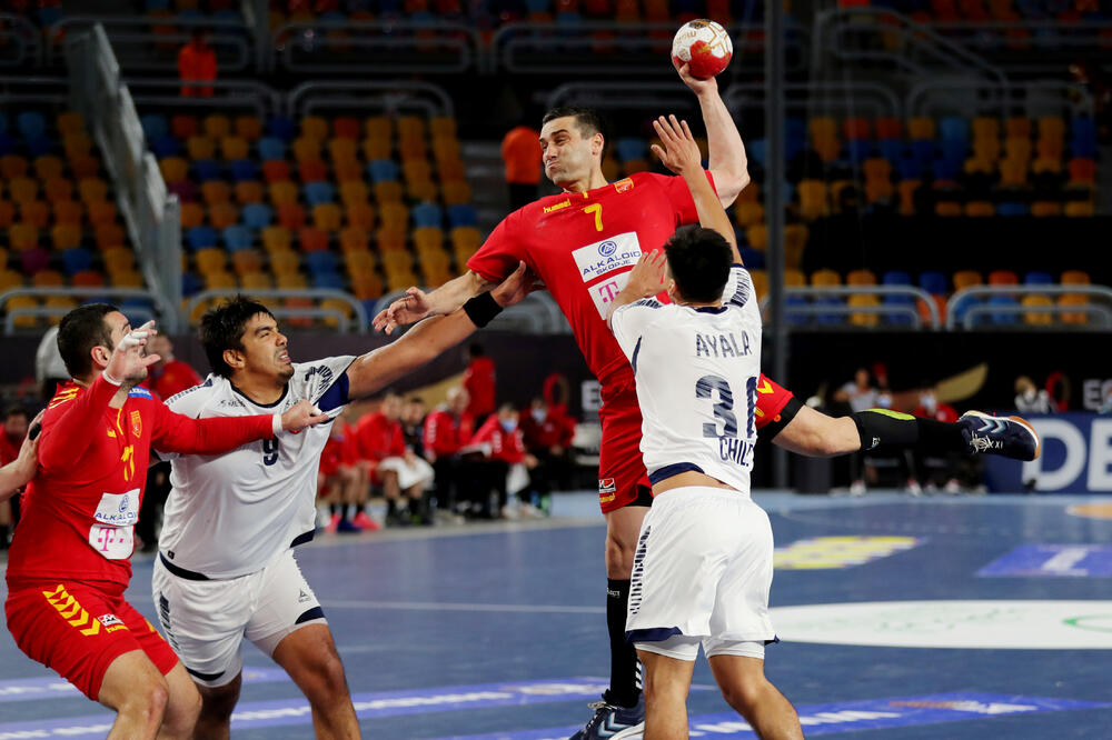 Legenda svjetskog rukometa: Kiril Lazarov na utakmici sa Čileom, Foto: Reuters