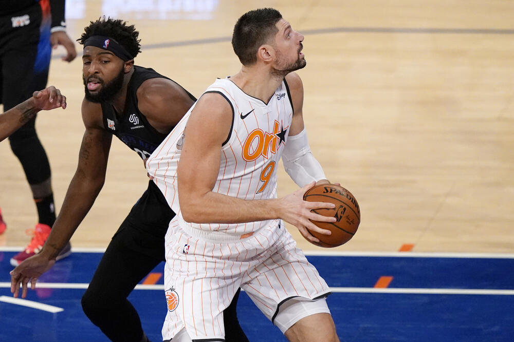 Nikola Vučević na večerašnjoj utakmici, Foto: Reuters