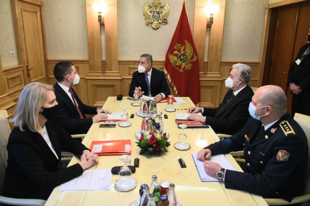 Sa jednog od ranijih sastanaka Đukanovića, Bečića, Krivokapića i Injac, Foto: Predsjednik.me