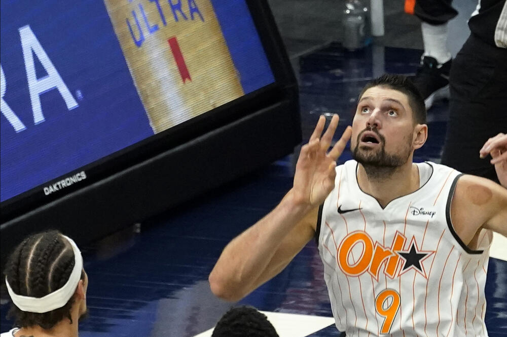 Vučević na sinoćnjem meču, Foto: Beta/AP