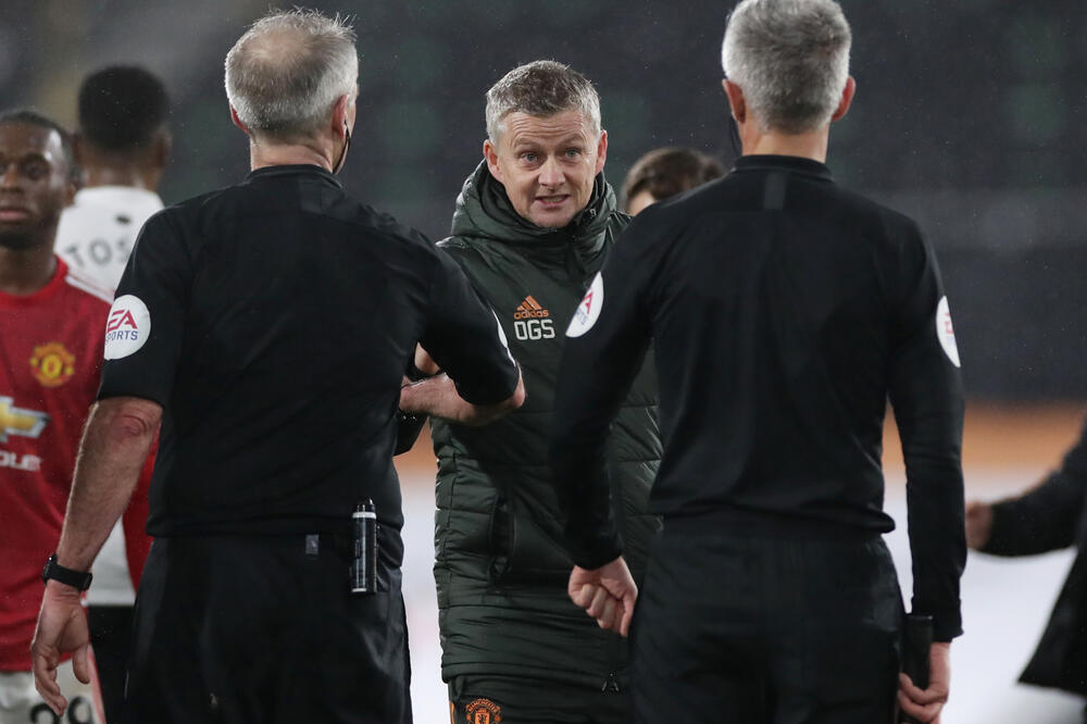 Solskjer na sinoćnjem meču, Foto: Reuters