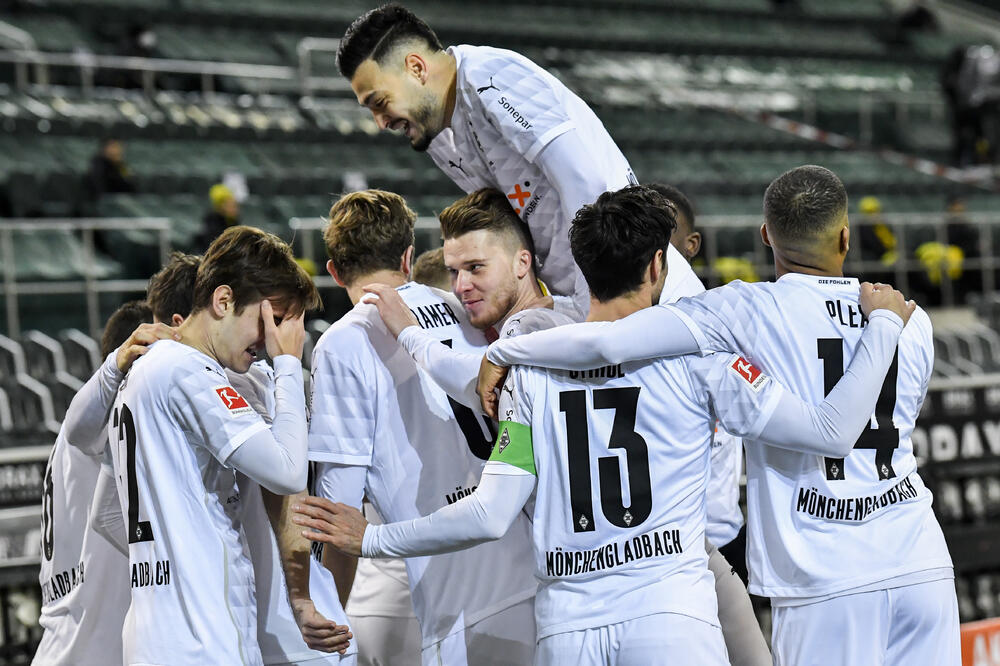 Slavlje fudbalera Borusije Menhengladbah, Foto: AP