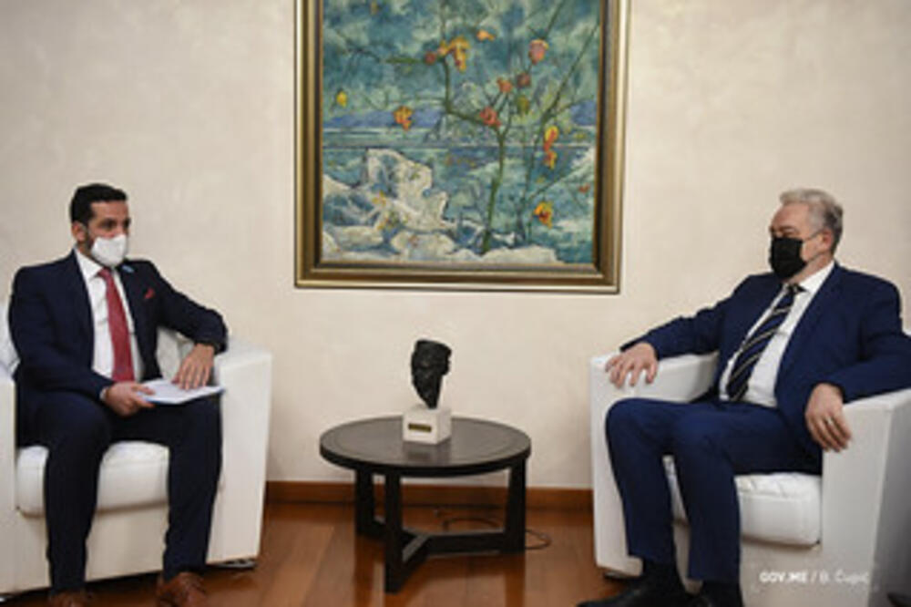 Santander i Krivokapić sa današnjeg sastanka, Foto: Kabinet predsjednika Vlade