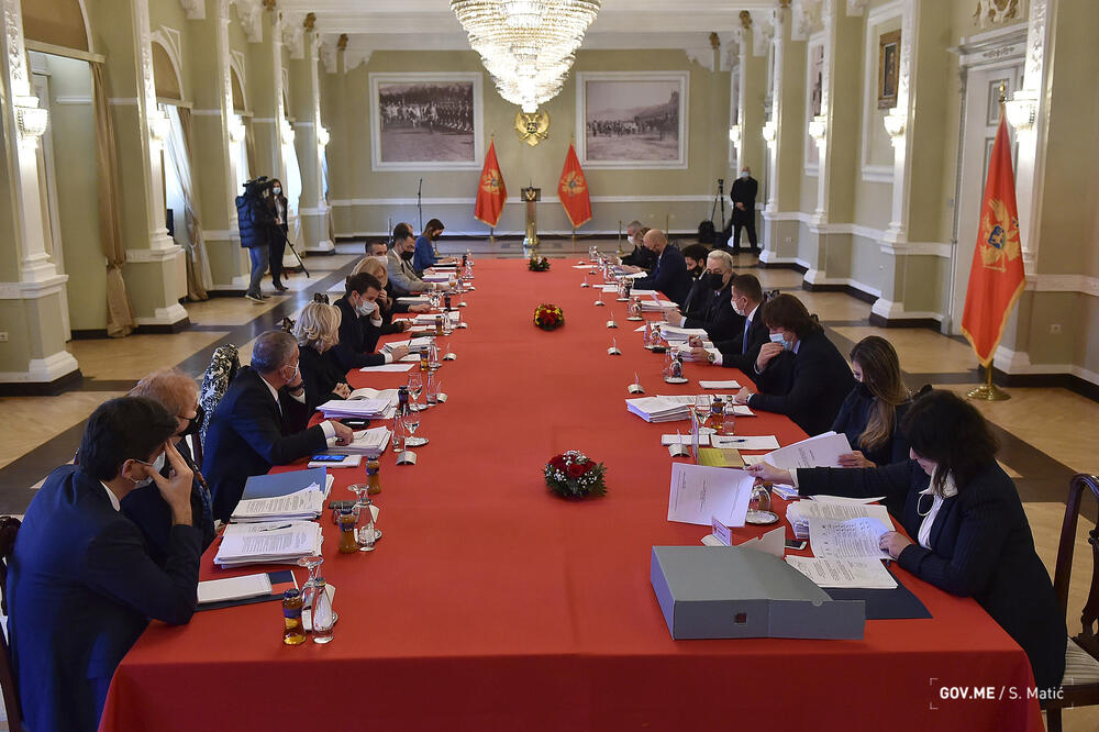 Sa današnje sjednice Vlade, Foto: Vlada Crne Gore