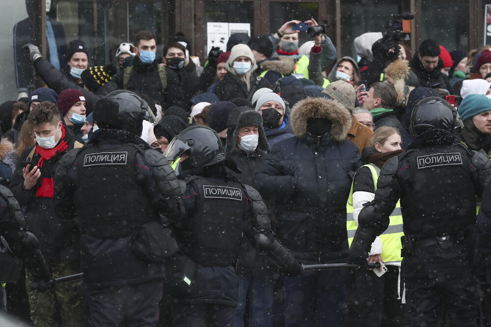 Sa protesta u Moskvi, Foto: Beta/AP
