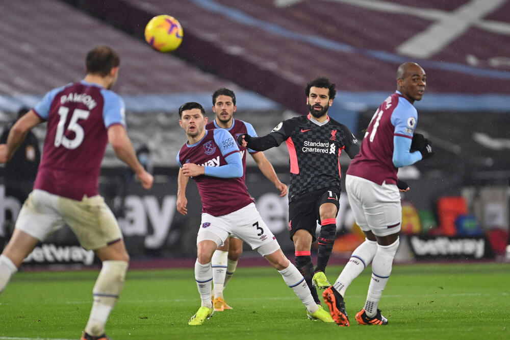 Salah postiže prvi gol za Liverpul, Foto: Reuters