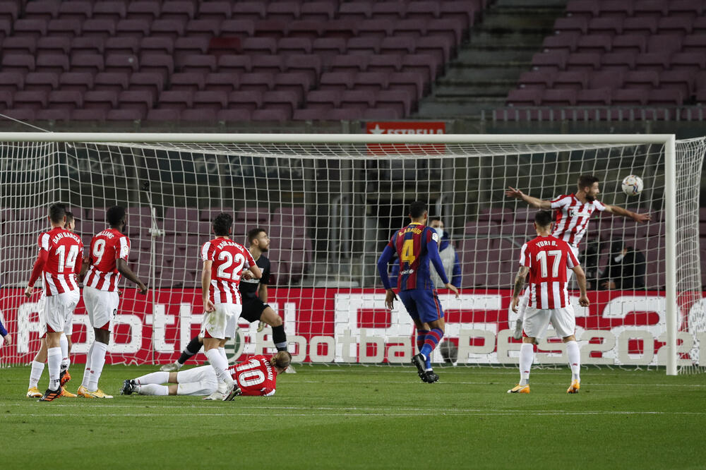 Mesi postiže gol protiv Bilbaa, Foto: Reuters