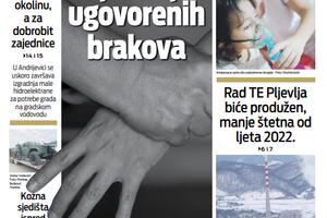 Naslovna strana "Vijesti" za 1. februar 2021.