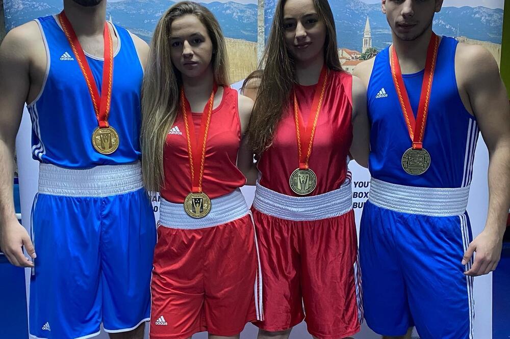 Ponos Crne Gore: Petar Liješević, Bojana Gojković, Nina Radenović i Miloš Krasnići, Foto: BK Budva