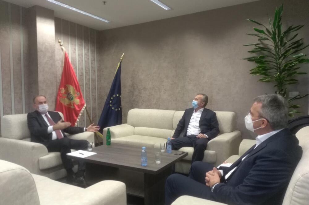 Sastanak Laloševića sa Savićevićem i Đurđevcem, Foto: Uprava za sport