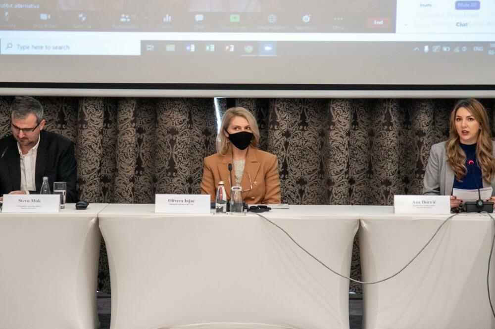 Muk, Injac i Đurnić na konferenciji, Foto: PR Centar