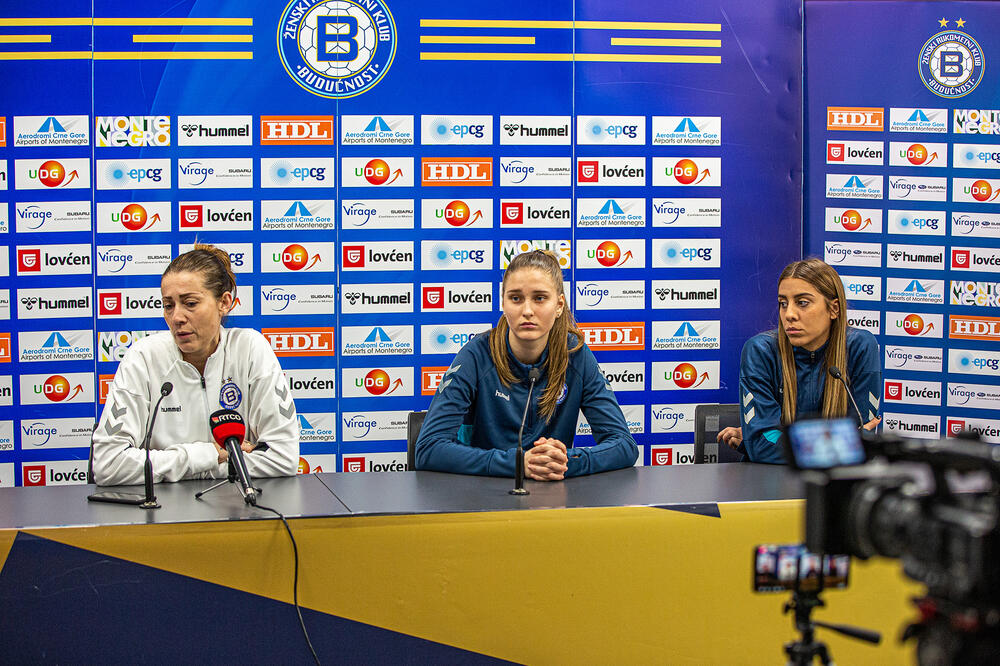 Pres konferencija pred put u Moskvu, Foto: ŽRK Budućnost