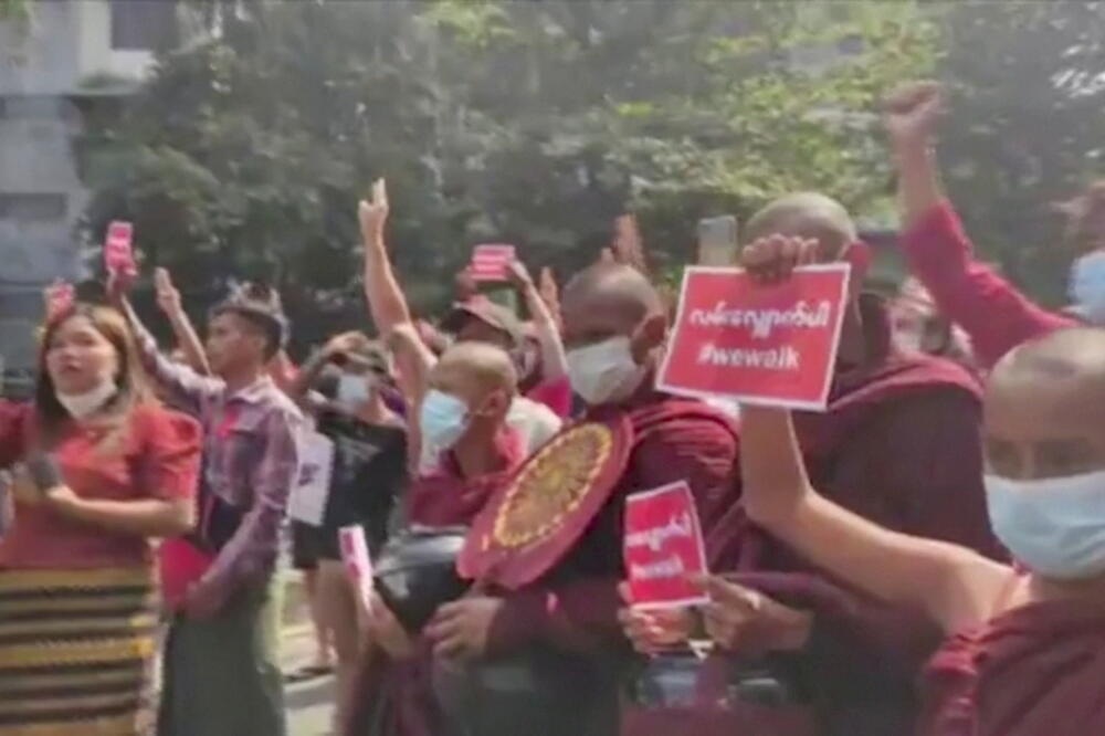 Protesti, Mjanmar, Foto: Reuters