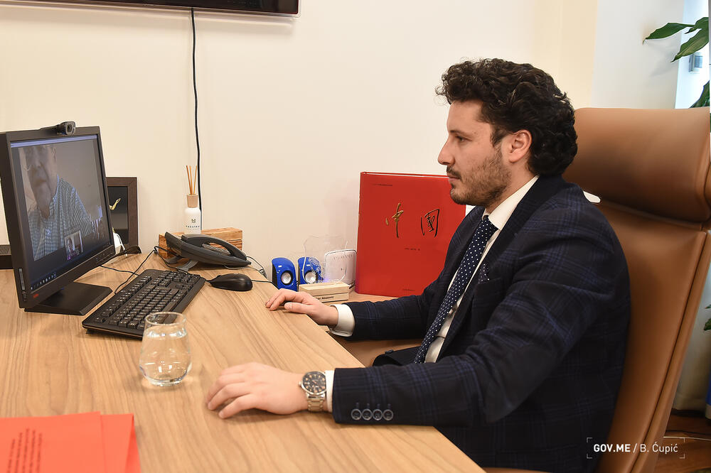 Sa Zoom sastanka, Foto: Kabinet potpredsjednika Vlade