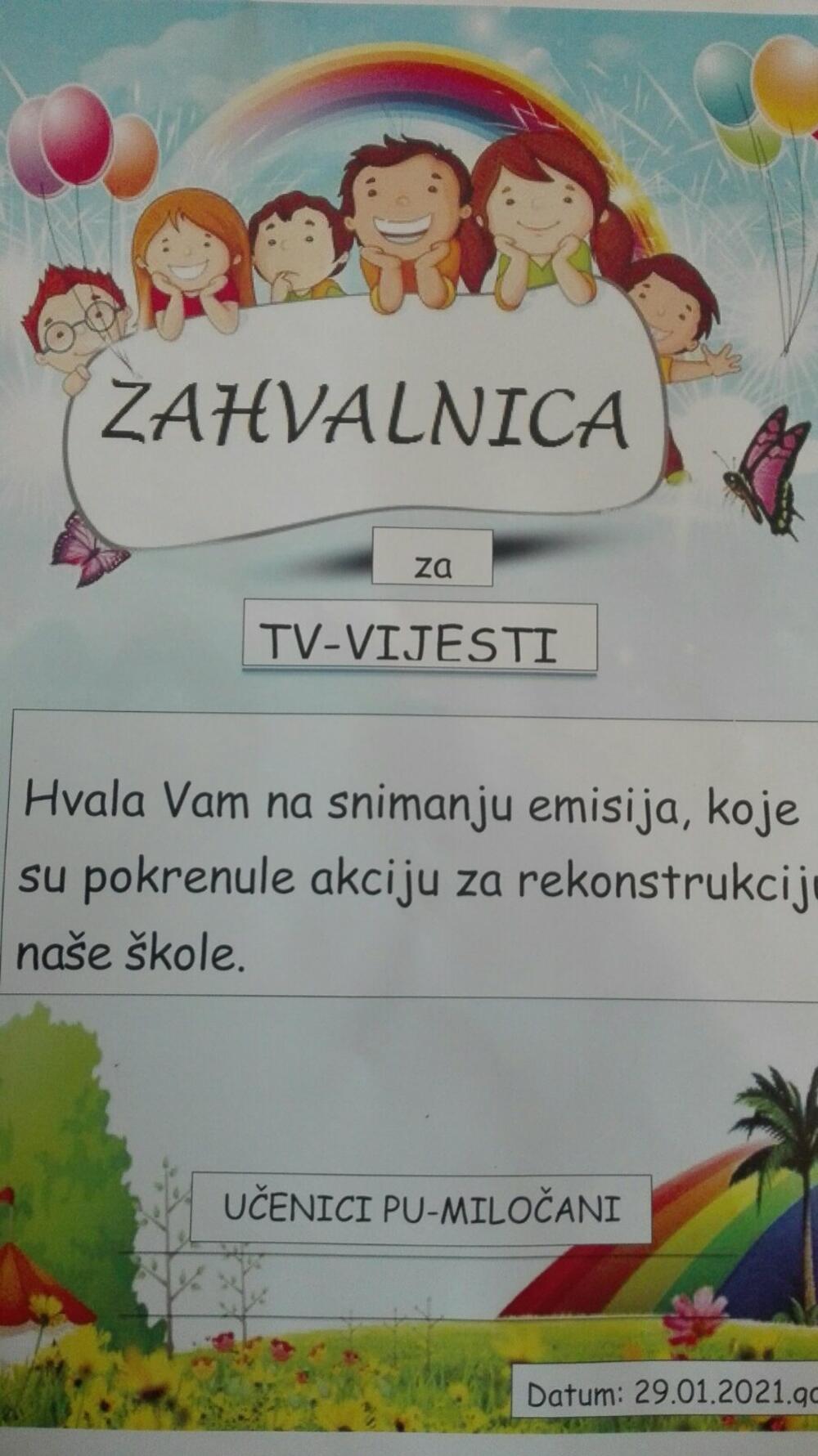 <p>Marina Mitrović je pozvala resornu ministarku Vesnu Bratić da posjeti njihovu školu jer, kako je kazala, niko iz Ministarstva ih nije obišao od kada je pomenuto područno odjeljenje otvoreno. Možda im, nadaju se roditelji, ministarka Bratić pomogne da riješe problem grijanja</p>