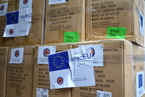 Evropska unija donirala 90 hiljada zaštitnih maski KCCG