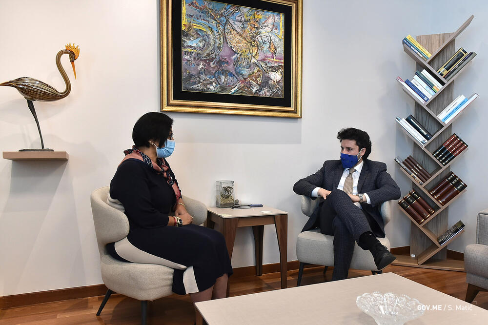 Alšamsi i Abazović, Foto: Saša Matić/Vlada Crne Gore