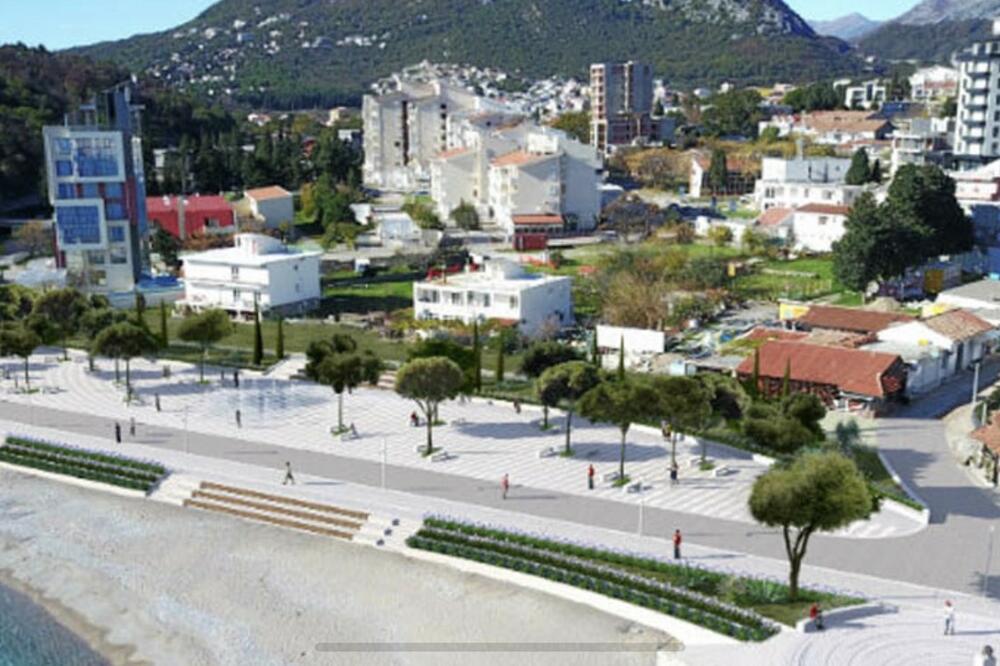 Projekat šetališta i trga u Sutomoru, Foto: MZ Spič