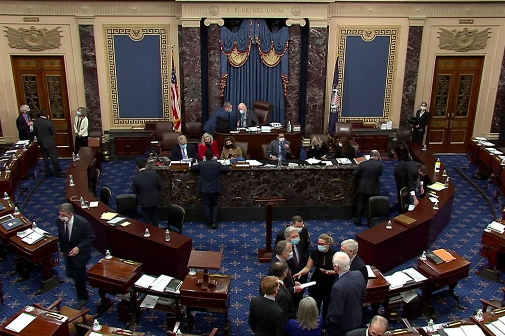 Tramp je oslobođen optužbi jer za to nije glasala dvotrećinska većina, Foto: Reuters