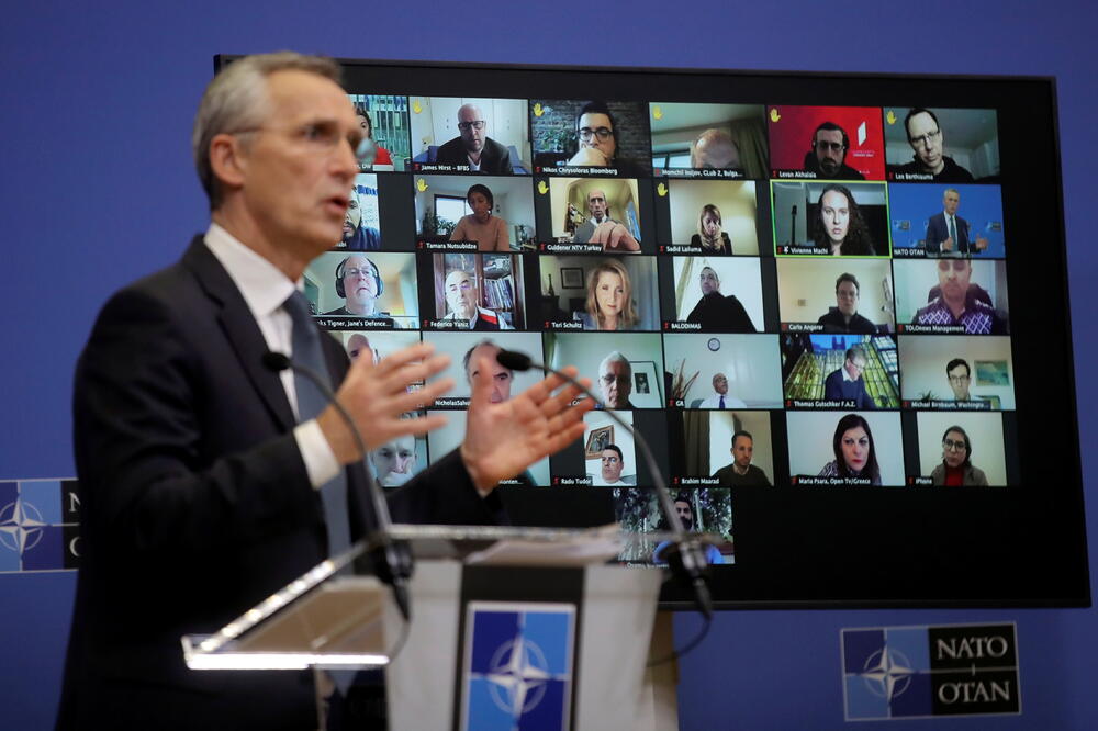 : Konferencija za novinare Jensa Stoltenberga uoči sjutrašnjeg ministarskog sastanka, Foto: REUTERS