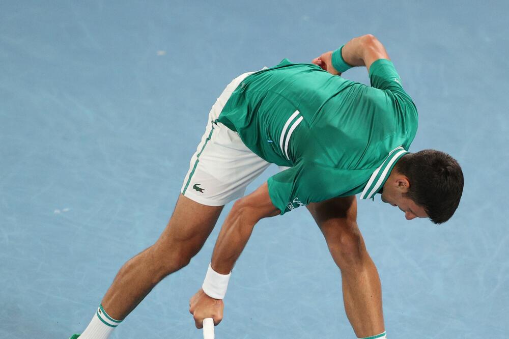 Đoković na današnjem meču, Foto: Reuters