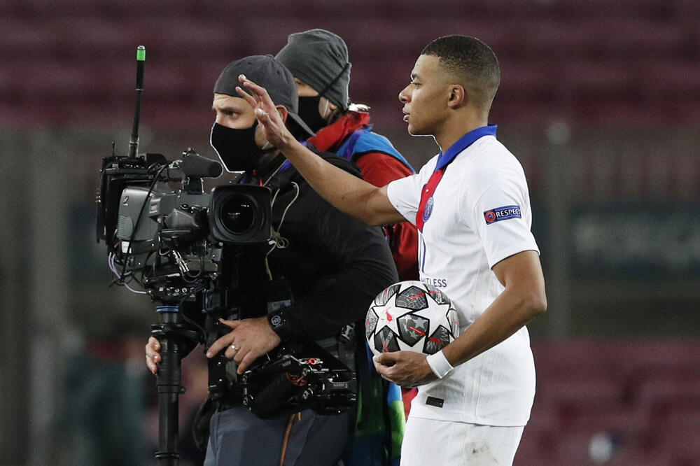 Mbape nakon sinoćnjeg meča, Foto: Reuters