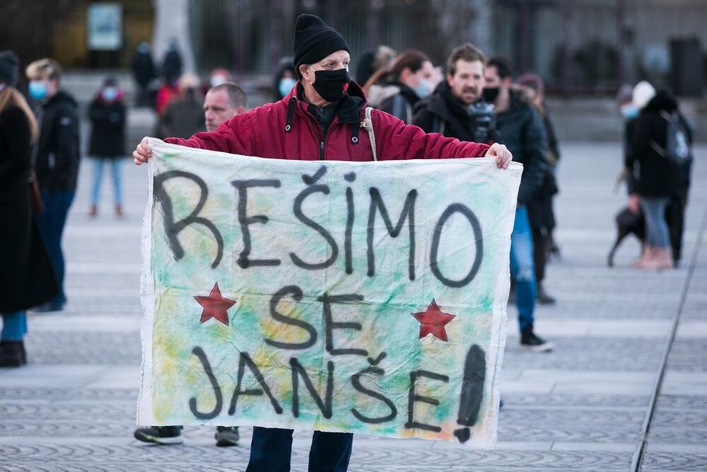 Protest protiv Janše