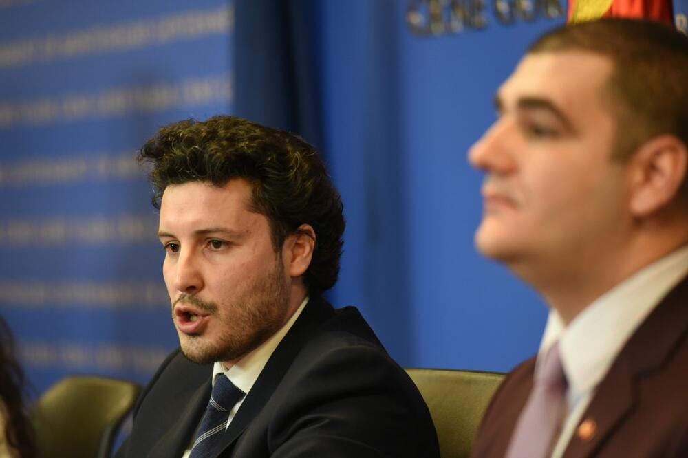 Abazović i Milošević na pres konferenciji, Foto: Savo Prelević