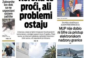 Naslovna strana "Vijesti" za 20.2.2021.