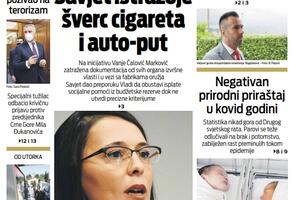 Naslovna strana Vijesti za 27.2.2021.