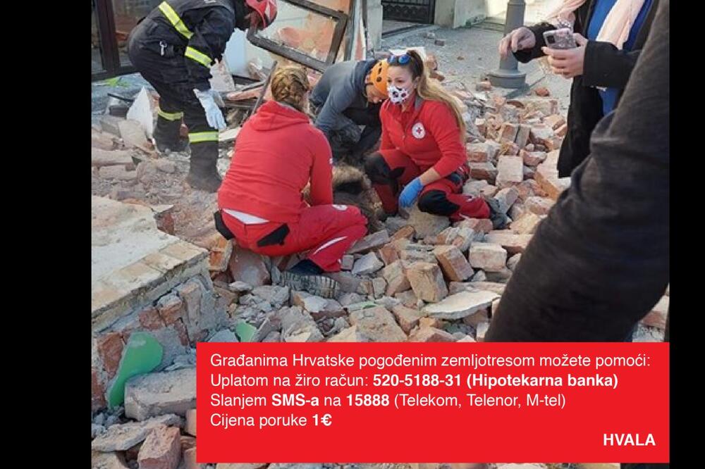 Aktivisti Crvenog krsta Crne Gore u Hrvatskoj, Foto: Crveni krst Crne Gore