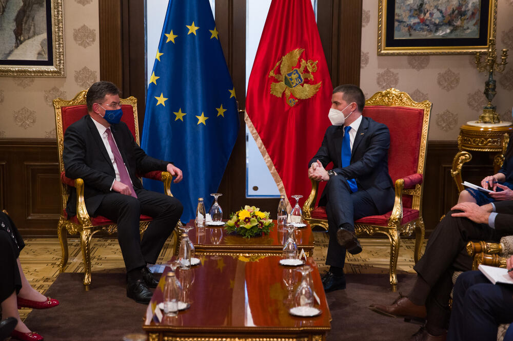 Lajčak i Bečić, Foto: Skupština Crne Gore