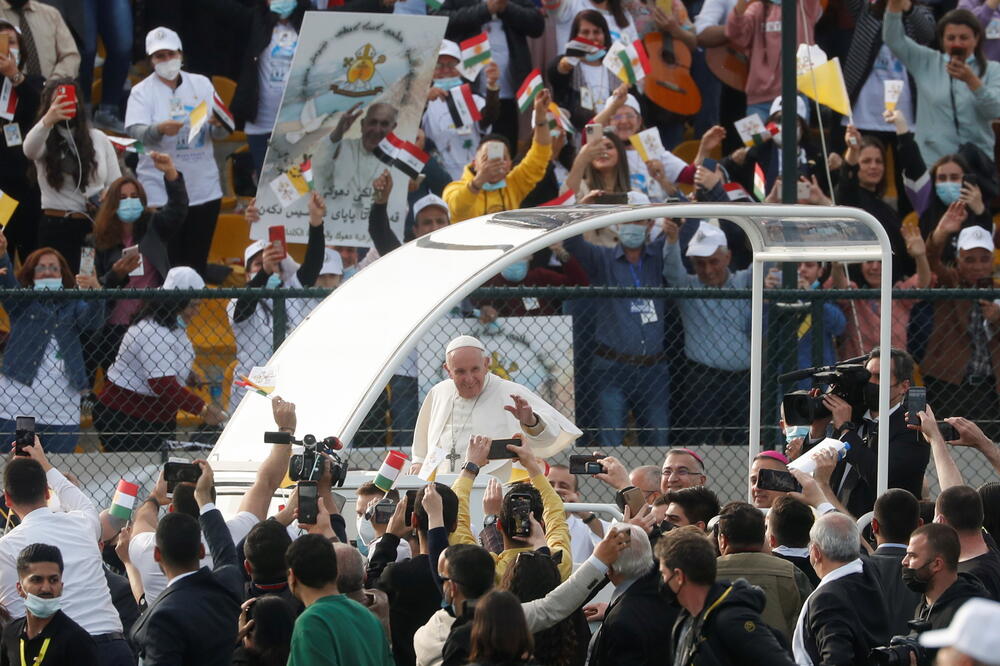 Papa u Erbilu, Foto: Reuters