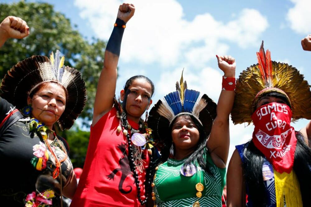 Žene u Brazilu su na protestima povodom Dana žena 2020. godine zahtevale rodnu ravnopravnost, Foto: Getty Images