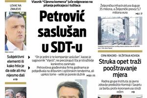Naslovna strana Vijesti za 9. mart 2021.