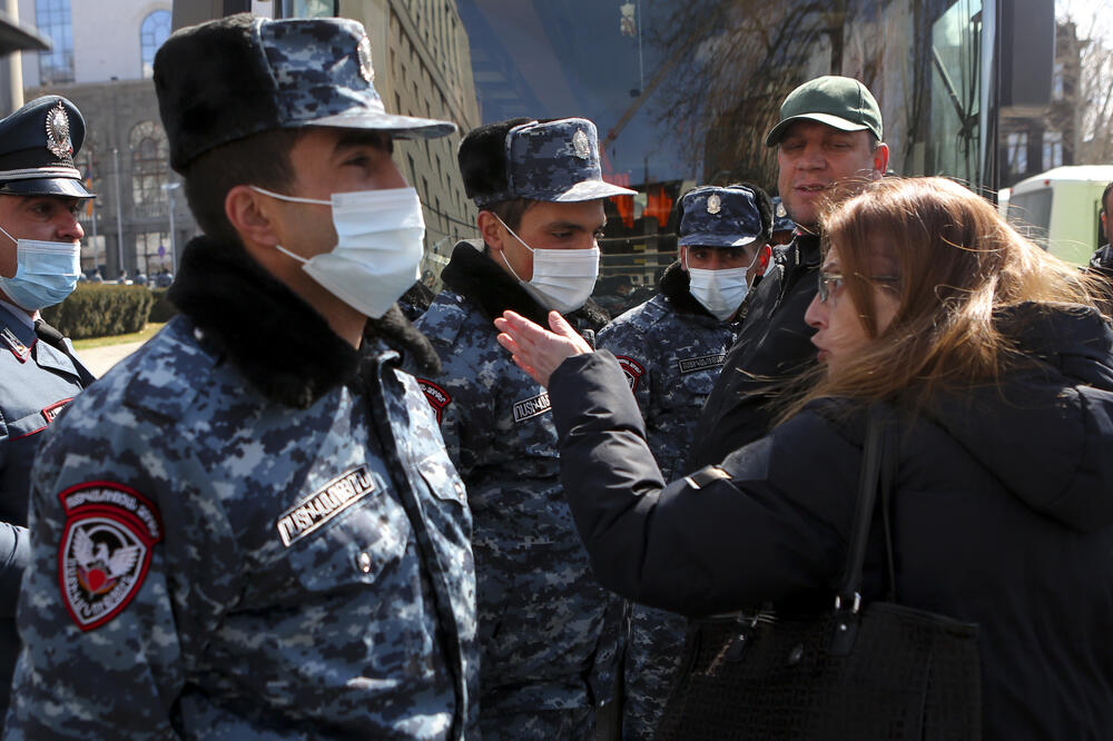 Sa protesta j Jerevanu, Foto: AP