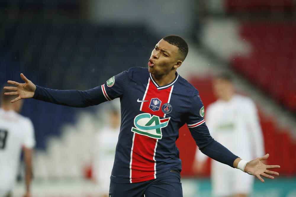 Mbape proslavlja pogodak, Foto: Reuters