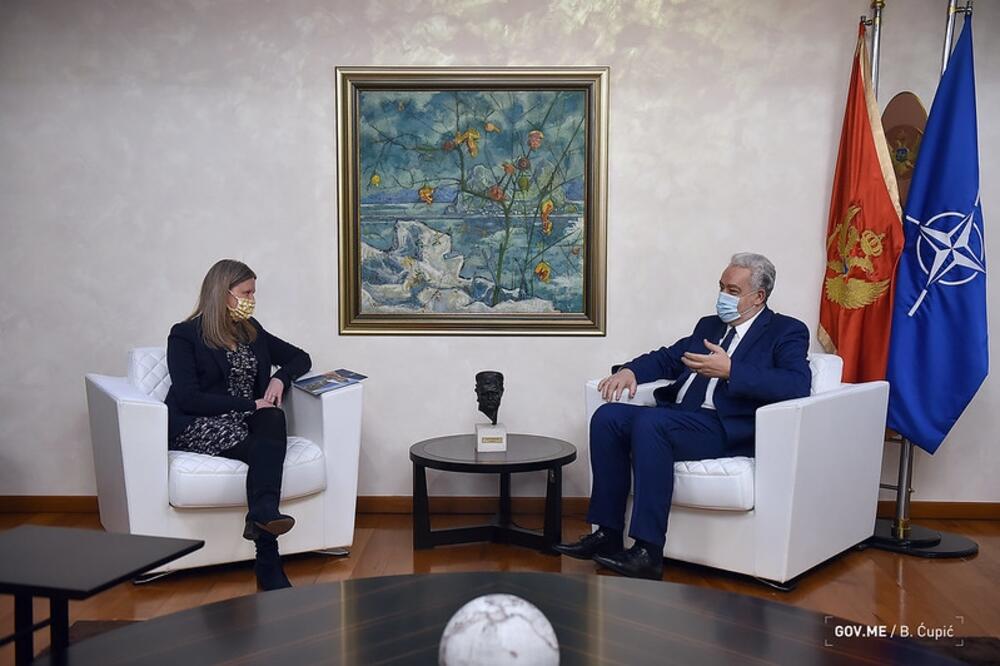 Sa ranijeg sastanka Medoks i Krivokapić, Foto: Gov.me/Bojana Ćupić