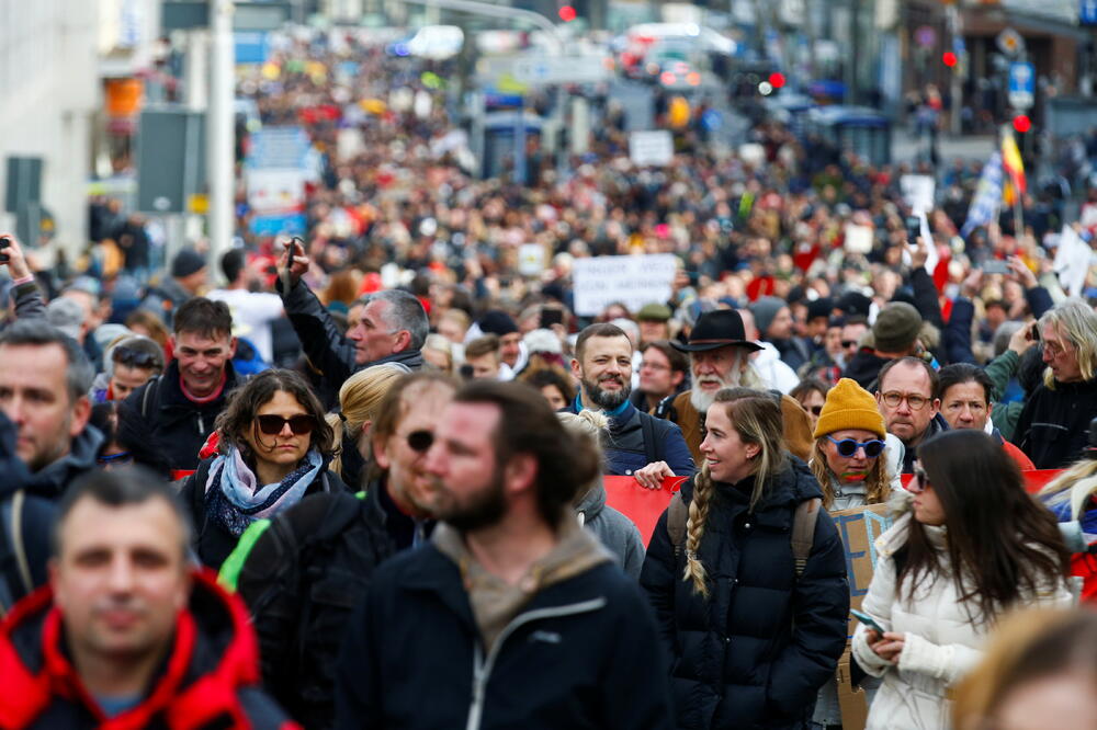 Protest u Kaselu, Njemačka, Foto: REUTERS