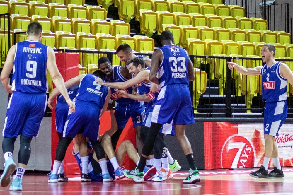 Slavlje košarkaša Budućnosti, Foto: Eurocup