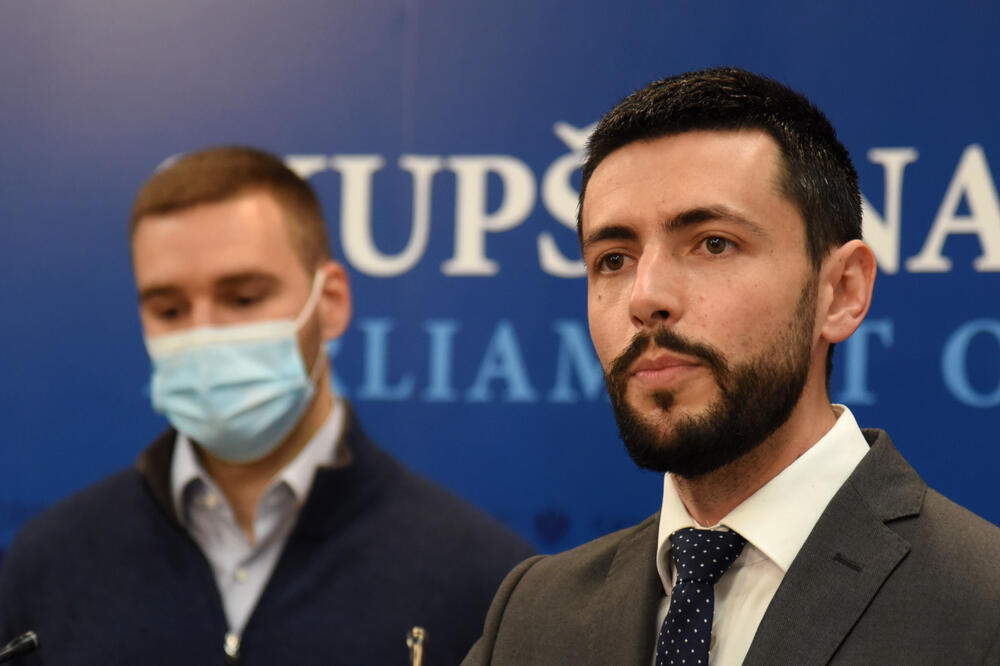 Da li će Vlada predložiti budžet u roku: Nikola Rakočević i Danijel Živković, Foto: Boris Pejović