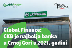 Global Finance: CKB is the best bank in Montenegro in 2021