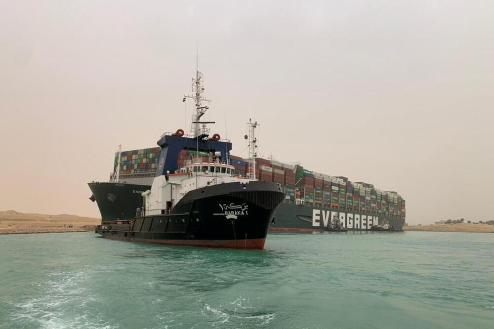 Brod koji je blokirao Suecki kanal, Foto: Reuters