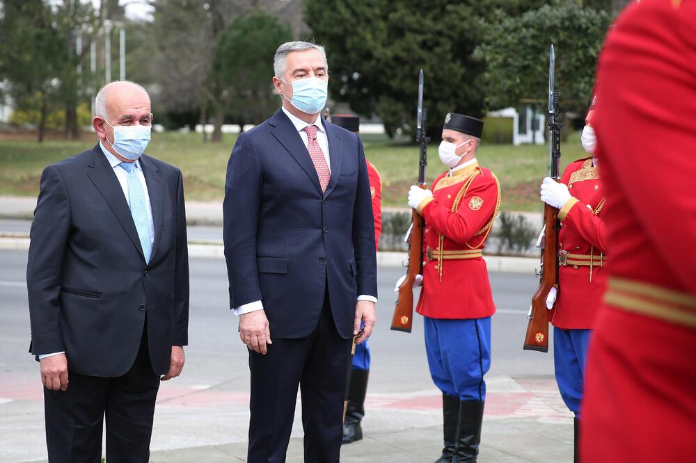 Patsos i Đukanović, Foto: Služba za informisanje Predsjednika Crne Gore