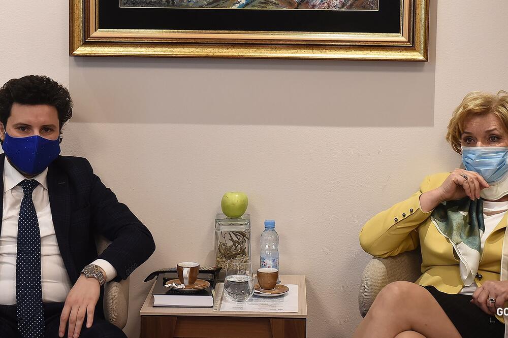 Dritan Abazović i Marina Jočić, Foto: Vlada CG