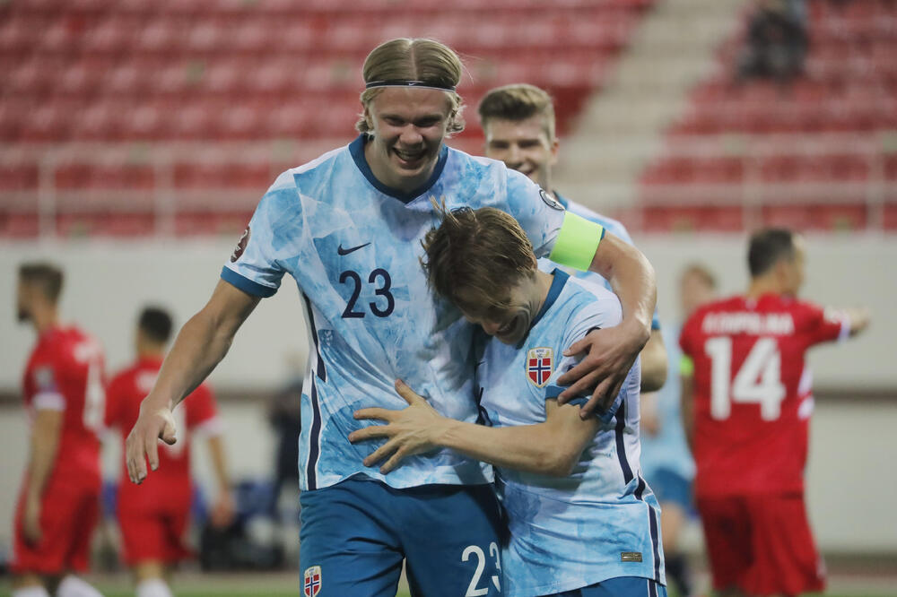 Najveća snaga Norveške: Erling Haland, Foto: Reuters