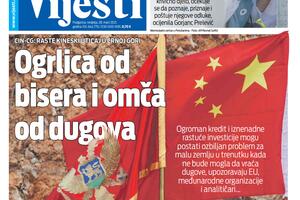 Naslovna strana "Vijesti" za 28. mart 2021.