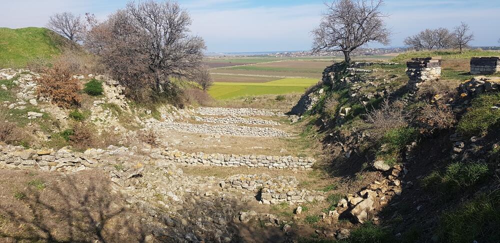 Šlimanovi šanci, gdje je obavljao arheološka istraživanja